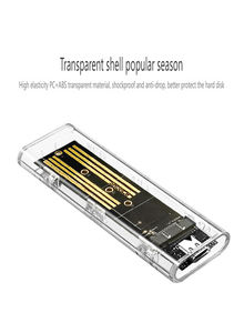 علبة بلاستيكية شفافة لـ <span class=keywords><strong>M</strong></span>.2 NVME SSD تدعم حتى 4 تيرابايت لأقراص SSD 2230 صندوق صغير للأقراص الصلبة - Product Image 3