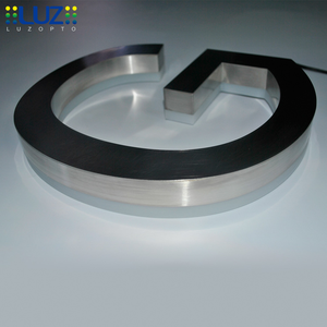2020 hot selling 3d mirror neon polished stainless steel acrylic letter light led - Product Image 5