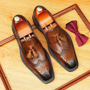 Zapatos Munk con Diseño de Doble Hebilla, Primera Capa de Piel de Vaca, Zapatos de Vestir Formales Casuales de Negocios para Hombre, Zapatos de Cuero para Traje de Hombre - Product Image 3