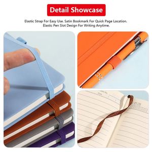 Wholesale Personalised logo A4 A5 A6 <b>Note</b> <b>Book</b> Custom Print PU Leather Hardcover Journal Diary Notebook - Product Image 4