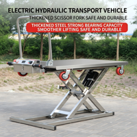 Plateforme élévatrice électrique à ciseaux en promotion, chariot de manutention hydraulique pour le chargement et le déchargement de fourgons