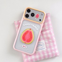 DIY Aanpasbare hoes voor iPhone 18 17 Pro Max met kralenarmband, achterplaat, schokbestendig, fruit stickers, beschermhoes