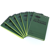 Mini-bloc-notes de voyage personnalisé en cuir à feuilles mobiles imperméable 3*5 pouces avec tissu doux et couverture PP Logo personnalisé imprimé