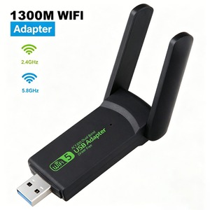 Adaptador WiFi AC1300 USB3.0 <span class=keywords><strong>MT7612U</strong></span> de Doble Banda 2.4G 5.8G, Receptor WiFi sin Controlador para Laptop, Tarjeta de Red para Win7/8/10/11 - Product Image 1
