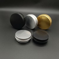 Boîtes rondes en aluminium avec couvercle à vis et fenêtre, vente en gros |   Boîtes métalliques hermétiques de qualité alimentaire pour l'emballage de cosmétiques et d'aliments