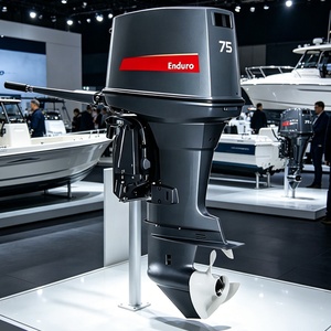 Nouveau moteur de bateau professionnel 75 CV 2 temps 3 cylindres 698 cm³ robuste, alimenté à l'essence, pour eau salée - Product Image 1