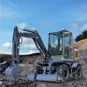 Miniexcavadora de Ruedas Diésel de Alta Eficiencia con Tracción en las Cuatro Ruedas, con Motor y Bomba de Doble Propósito para Ingeniería y Agricultura - Product Image 6