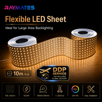 Feux LED en feuille SMD DC24V flexibles et pliables avec garantie de 5 ans pour colonnes courbes, murs cintrés, sculptures murales, installations artistiques rétroéclairées