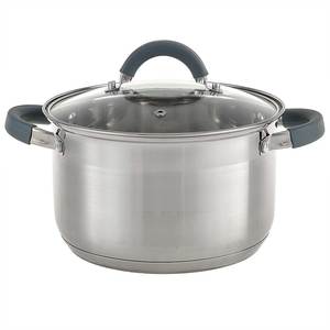 Juego de utensilios de cocina de cazuela de acero inoxidable de nuevo diseño moderno 2025, ollas ecológicas con tapa de vidrio <span class=keywords><strong>para</strong></span> el hogar y la cocina, <span class=keywords><strong>Camping</strong></span> - Product Image 6