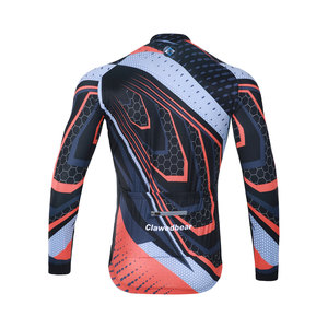 Bulk Custom Color Matching Sublimation Printed Lightweight Style Material UV Protection Long Sleeve Spring Autumn <b>Road</b> Bike - Product Image 3