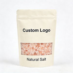 Custom Resealable Stand Up Zipper <b>Bag</b> For Gourmet Sea Salt Smell Proof Small Ziplock Packaging Pouch - Product Image 2