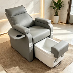 Sillón de Spa para Pies Eléctrico Reclinable de Cerámica de Lujo, Silla Multifuncional para Lavado de Pies y Belleza de Pestañas, Sofá de Masaje y Terapia para Pies - Product Image 3
