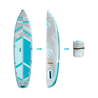 Planche à pagaie gonflable pliable TOURUS, planche de surf compacte et peu encombrante