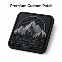 Écussons thermocollants personnalisés en PVC, patchs morale à coudre, badges tactiques, logos en caoutchouc souple de haute qualité pour sacs à dos, style extérieur professionnel