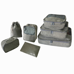 2025 New Products Portable Compression Luxury Waterproof 7 in 1 Storage Travel Bag Set for Outdoor Usage Luggage