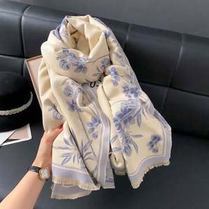 Bufandas y Chales Largos de Rayón Cálidos de Moda Invernal 2024, 190*65cm, como Regalo de Navidad para Ancianos y Madres YHK0048 - Product Image 3