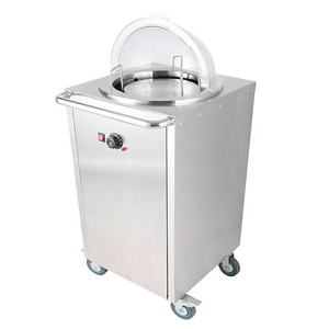 स्टेनलेस स्टील गरम डिश डिस्पेंसर कार्ट वाणिज्यिक रसोई उपकरण प्लेट रेस्तरां के लिए गर्म - Product Image 3