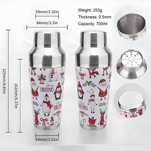 Coctelera de Acero Inoxidable para <span class=keywords><strong>Martini</strong></span>, 500ml, 570ml, 700ml, Versátil, Regalo de Navidad, OEM ODM - Product Image 4