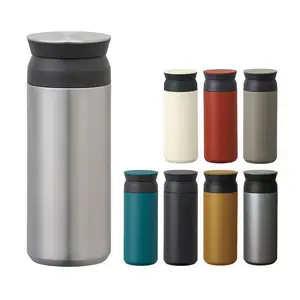 Travel Double Vacuum Insulated 18/8 Stainless Steel Water Bottle Simple Office Coffee Cup Portable