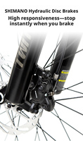 Vélo tout-terrain à frein à disque hydraulique, vélo de cross-country hors route, vélo de montagne à suspension intégrale en fibre de carbone