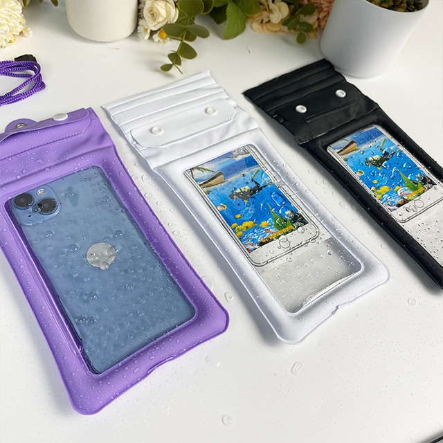 Underwater High Quality Fashion Mobile Phone Pouch Bag for iPhone 15 14 13 12 11 Pro Max PVC Waterproof 3 Colors