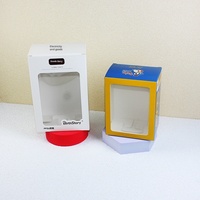 Boîte de présentation pliable creuse en carton blanc personnalisable en bagasse pour ordinateur, téléphone portable et appareil photo
