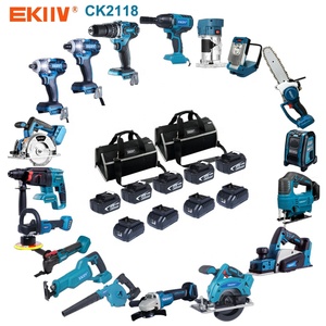 EKIIV Hardware Electrical Power Kit Cordless Drill Machine Set Other Hand Wrench Tool Box Tools Sets CK2118 EKIIV Hardware Elect - Product Image 1
