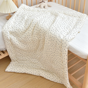 Couverture en mousseline de coton RTS pour bébé, couverture matelassée d'hiver pour lit de bébé, couverture douce et chaude en crêpe de coton pour tout-petit, pour nouveau-né - Product Image 6