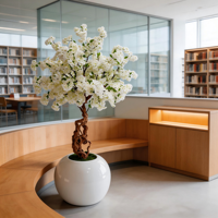 Nouvel arbre artificiel Chicostar haut de gamme en plastique de 185 cm, fleurs de cerisier, pour la décoration intérieure, la maison, l'école, les fêtes, les mariages, les boutiques