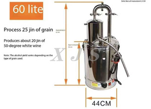 Alambique Eléctrico de Acero Inoxidable para <span class=keywords><strong>Destilar</strong></span> Alcohol en Casa, para <span class=keywords><strong>Destilar</strong></span> Ginebra, Whisky, Brandy, Vodka y Otras Bebidas Espirituosas - Product Image 5