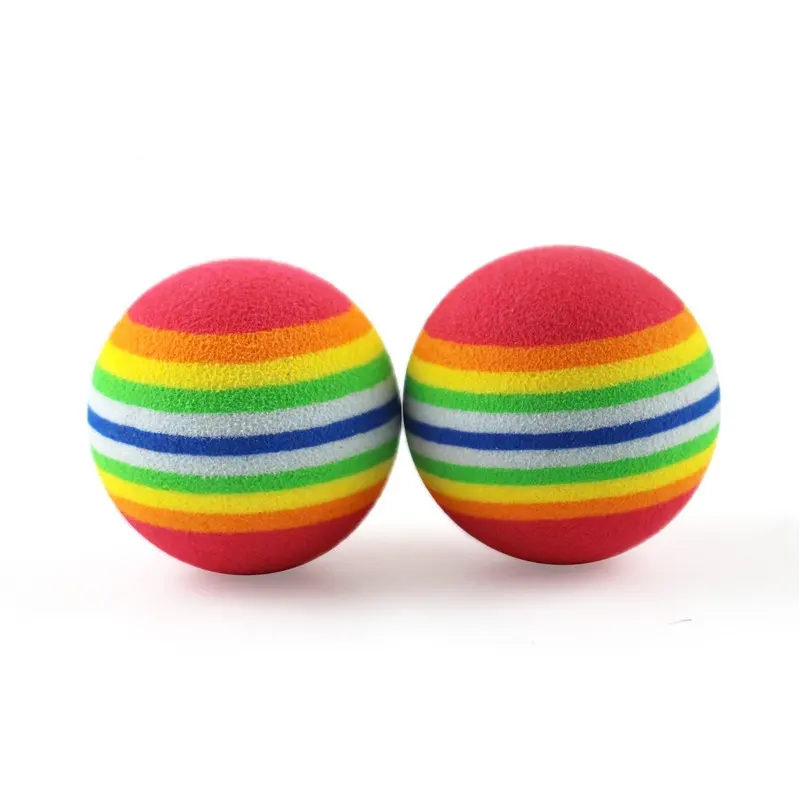 Cheaper Price High Quality Eva 35mm Soft Foam Multi-colors Rainbow Kids Expandable Toy Balls