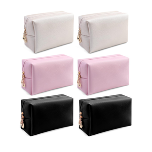 <span class=keywords><strong>Borsa</strong></span> cosmetica con cerniera in pelle sintetica resistente all'acqua per il trucco porta cosmetici da viaggio <span class=keywords><strong>borsa</strong></span> da toilette per regalo da donna - Product Image 1