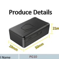 Petit appareil d'écoute espion minuscule microphone de traqueur GPS magnétique pour véhicules: application en temps réel et suivi Web, fonctionnalité de géo-clôture