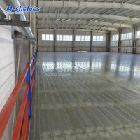 Plateforme de loft en acier robuste avec revêtement en poudre, poutre en I, capacité de charge élevée 200-1000 kg, panneaux galvanisés avec escalier antidérapant