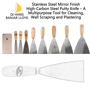 อุปกรณ์ขายดี คุณภาพสูง มีดโป๊วทาสีด้ามไม้ 5 ชิ้น ชุด 5 in 1 มีดขูดอเนกประสงค์ มีดโป๊วทาสี - Product Image 4