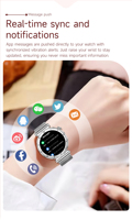 Nouvelle Montre Connectée Femme 2026 Écran AMOLED Clair Suivi Santé Fréquence Cardiaque Oxygène Sanguin Surveillance du Sommeil Mode Exquise ODM