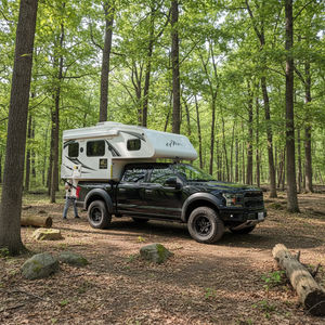 Mini Caravana 4x4 Deslizable para Camioneta, Techo Plegable Ligero, Toldo y Tienda de Campaña para Acampar al Aire Libre y Viajar - Product Image 1