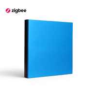 Interrupteur intelligent Zigbee bleu avec panneau en aluminium aéronautique 1/2/3/4/6 gangs, prise en charge du fil neutre et du fil sous tension, automatisation de la maison intelligente, indice de protection IP20, commande vocale