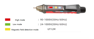 UNI-T UT12E Probador de Voltaje Digital de 1000V con LED y Zumbador, IP67, con Apagado Automático - Product Image 5