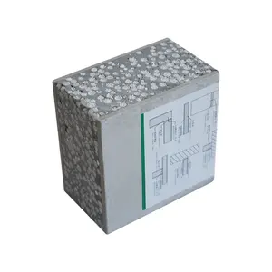 冷藏室易于安装外部铝防火墙/屋顶板EPS/岩石夹芯板最优惠的价格