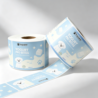 Étiquettes autocollantes personnalisées pour aliments et fournitures pour animaux de compagnie, imprimées sur mesure par l'usine professionnelle Jinyu