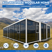 Maisonnette pliable 20/30 pieds avec sous-plancher MGO 30 MPa, 2 ou 3 chambres, cuisine et salle de bain, design moderne