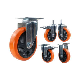 चीन आपूर्तिकर्ता मध्यम pvc कैस्टर पहियों औद्योगिक कैस्टर पहियों औद्योगिक कैस्टर 1.5/2/3/4/5 इंच फिक्सवेल पु कैस्टर व्हील - Product Image 1