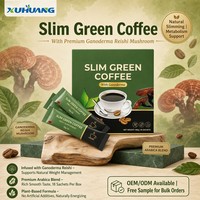 Café Vert Minceur en Gros avec Extrait de Ganoderma Reishi pour la Gestion du Poids – Poudre de Café Herbal Instantané – Marque Privée OEM