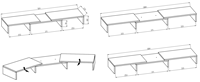 SUPPORT DE MONITEUR Offres Spéciales EN BOIS RÉGLABLE CHARGEMENT MAX 30KGS/66LBS FACILE À INSTALLER MODE POUR LA MAISON/LE BUREAU