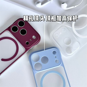 เคสโทรศัพท์พีซีแบบบางพิเศษไร้ขอบ สำหรับ iPhone 18 17 Air 16 15 Pro Max พร้อมตัวป้องกันเลนส์แม่เหล็กหลากสี ฝาหลังแข็ง - Product Image 4