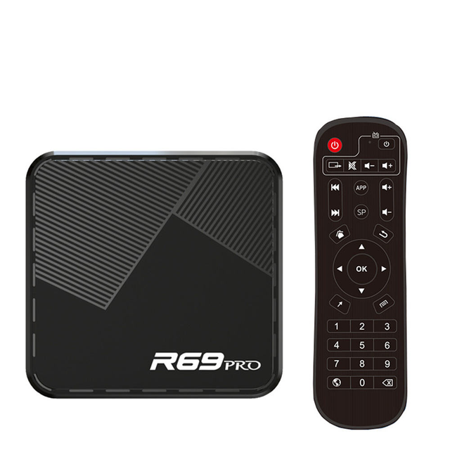 R69 PRO Android 14 Smart TV Box WiFi 6 1000M LAN 8K UHD IPTV OTT Streaming Media Player Dual Band WiFi Set Top Box