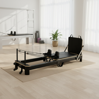 Machine de Pilates Reformer pliable avec cadre en aluminium, système de glisse fluide, pour usage professionnel en studio ou à domicile, équipement d'entraînement complet du corps