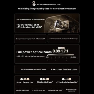 Projecteur de cinéma maison portable JMGO N5 Ultra Max 4K 3D Triple Laser avec mise au point automatique <span class=keywords><strong>Fire</strong></span> <span class=keywords><strong>OS</strong></span> <span class=keywords><strong>7</strong></span> >5000 Lumens WiFi6 - Product Image 4