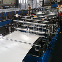 Machine de formage à froid de tôles trapézoïdales en acier coloré pour toiture, machine de formage à froid de tôles IBR à double couche haute capacité